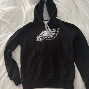 Antigua Black Hoodie with Eagle Logo